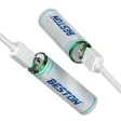 Beston 4PCS AA Lithium Rechargeable Battery 2200mah